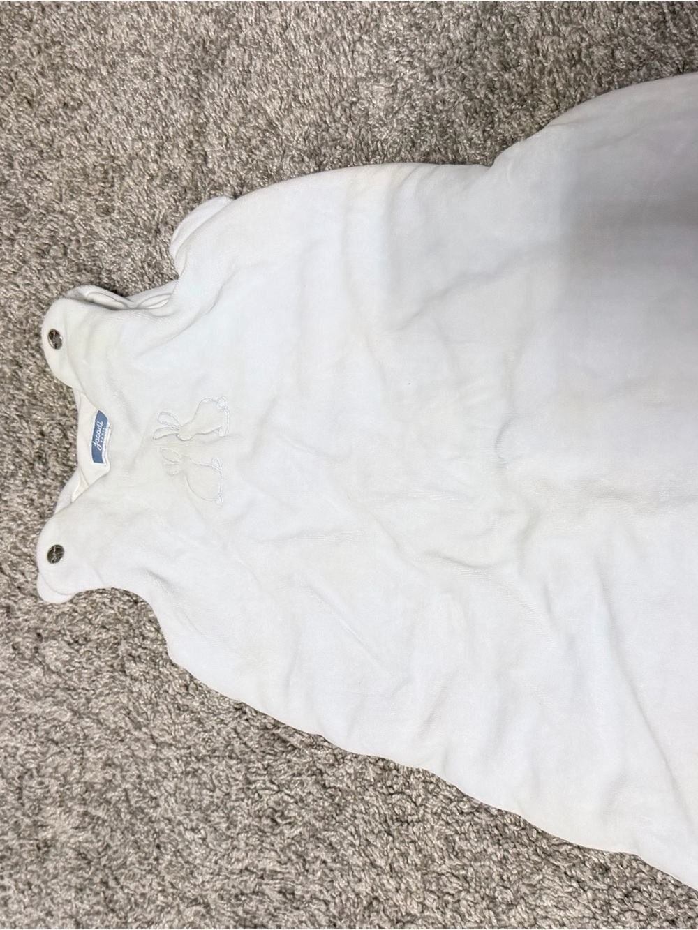 Jacadi Soft Blue Sleep Sack with Subtle Bunny Detail